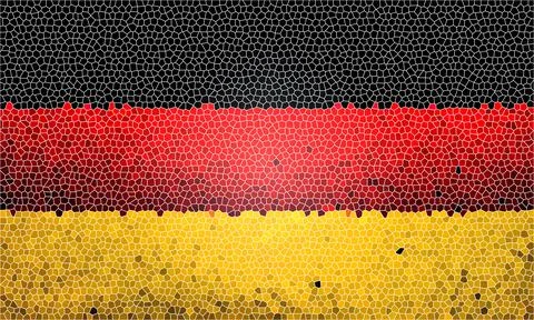 Stunning german flag as background Stock Photos