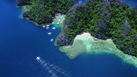 A stunning glimpse of Coron Palawan Stock Footage 283279269