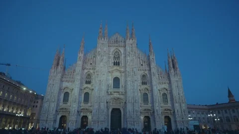 Stunning Gothic Cathedral in Evening Light Stock Footage 326226082