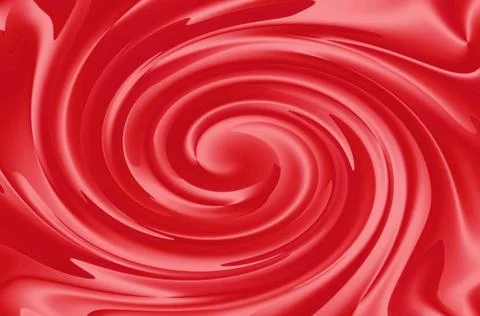 Stunning gradient red 3D marbling spiral for abstract backdrop Stock Illustration