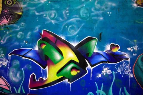 Stunning graffiti Stock Photos