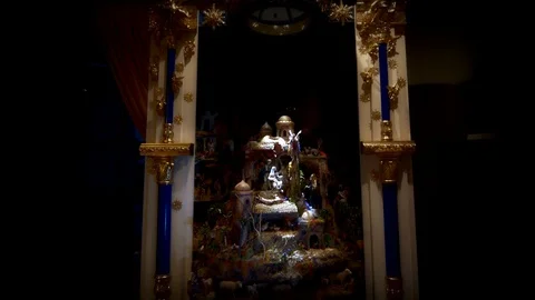 Stunning handmade Nativity in 4k Stock Footage 106153268