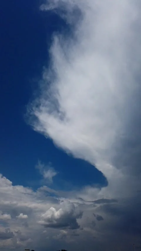 Stunning high-quality time-lapse of dramatic clouds moving across Stock Footage 338008527
