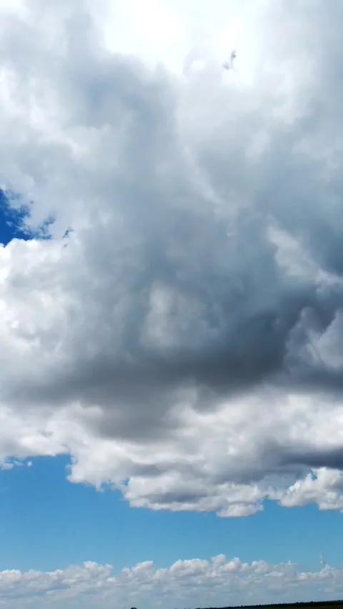 Stunning high-quality time-lapse of dramatic clouds moving across Stock Footage 338008591