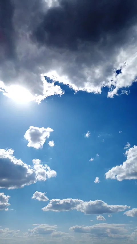 Stunning high-quality time-lapse of dramatic clouds moving across Stock Footage 338008647