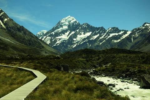 Stunning Hooker valley Stock Photos