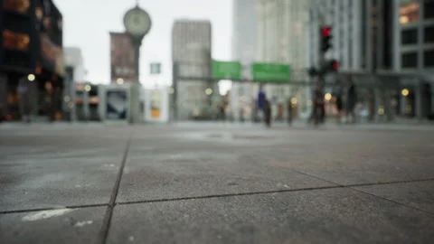 Stunning hyper lapse of downtown area Stock Footage 218314593