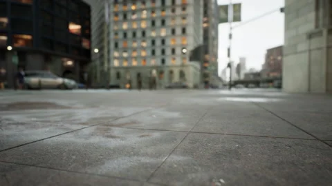 Stunning hyper lapse of downtown area Stock Footage 229408727