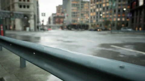 Stunning hyper lapse of downtown area Stock Footage 230648987