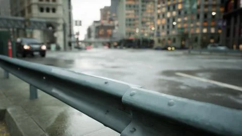 Stunning hyper lapse of downtown area Stock Illustration