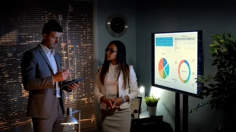 Stunning idea from different perspectives of economic development came to mixed Stock Footage 113047222