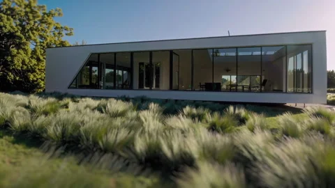 The Stunning Integration of Modern Architecture Within a Stunning Natural Stock Footage 303725639