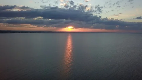 Stunning June sunset Stock Footage 111653494