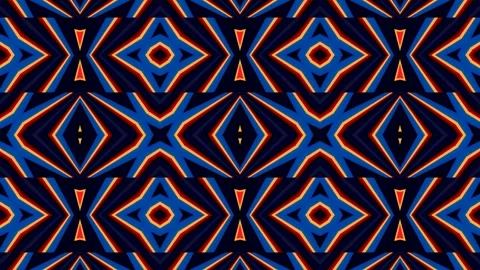 Stunning kaleidoscopic patterns dancing rhythmically in vibrant colors Stock-Footage 292146065