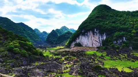 Stunning Karst Mountains and Limestone Formations in Anshun Guizhou China Stock Footage 346574397