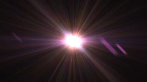 Stunning lens flare explosion radiates from the center Stockillustratie