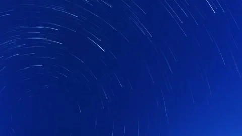 Stunning long-exposure capturing the mesmerizing trails of stars as they Stock Footage 331046892