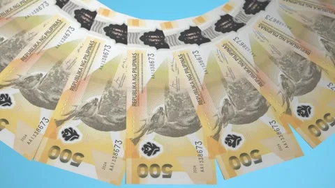Stunning Looping Design 500 Guarani Curency of Paraguay. Stock Footage 309459199