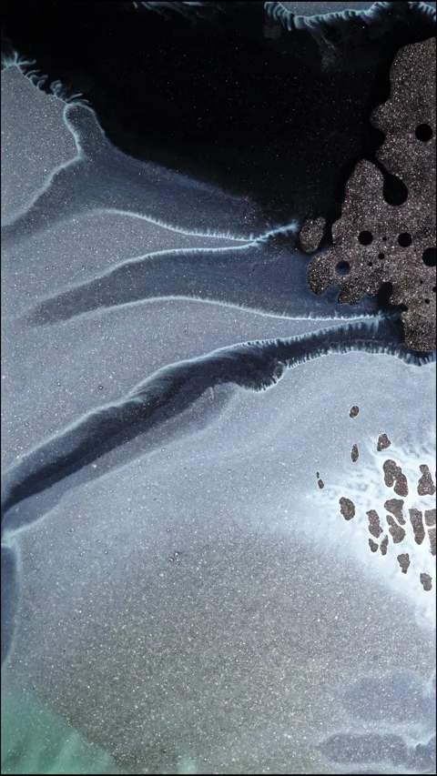 Stunning Macro of Vibrant Liquid Mixing in Abstract Colors and Patterns Video stock 328968926