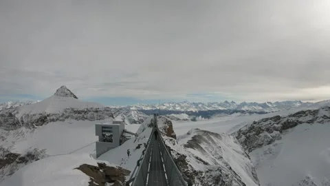Stunning Mountain View from High Altitude Platform Stock Footage 314786772