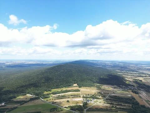 Stunning Mountainous Panorama from Above Dramatic Valley View, Perfect for .. Stock Photos