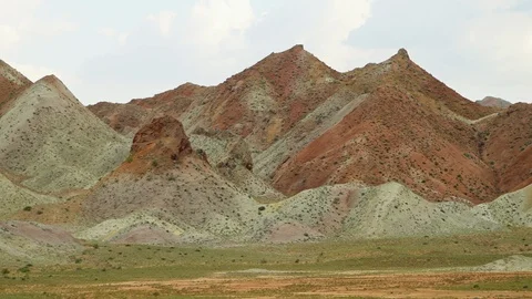 Stunning natural ripple pattern, Iran Stock Footage 100802989