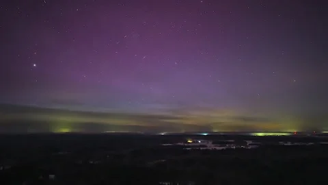Stunning Night Sky Hyperlapse Capturing the Majestic Beauty of Stars Vídeo Stock 330997343