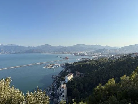 A stunning panoramic view overlooking the city of Bejaia, Algeria. Photos