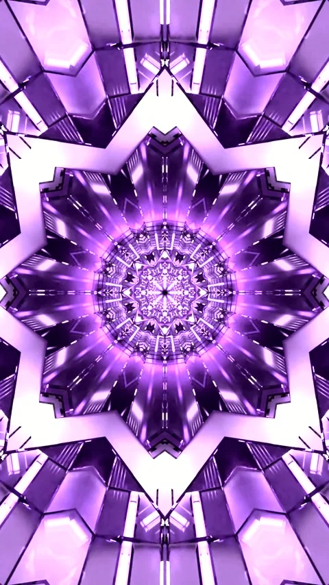 Stunning purple tunnel video loop creates mesmerizing visual experience for.. Stock Footage 320353354