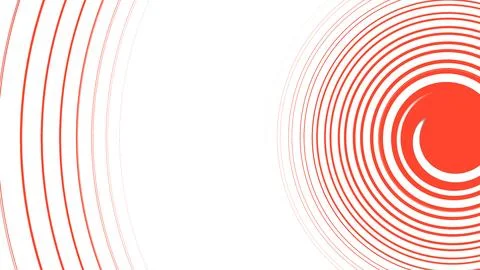 Stunning red spiral pattern creating dynamic motion on white background Stock Illustration