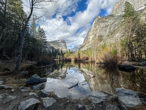 Stunning Reflections of Mirror Lake Stock Photos