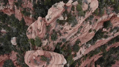 Stunning rock Formations Stock Footage 141704763