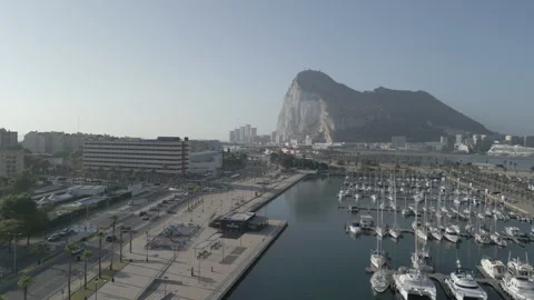 Stunning  Rock of Gibraltar Stock Footage 277654813