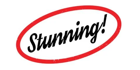 Stunning rubber stamp Stock Illustration