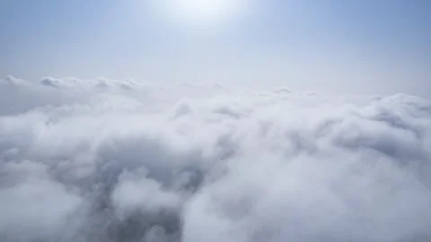 Stunning sea of clouds time-lapse Vídeos de archivo 336842513