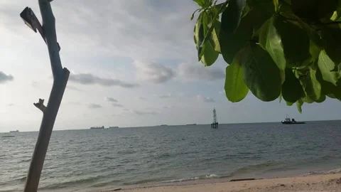 Stunning sea views from the beach Stock Footage 220116447