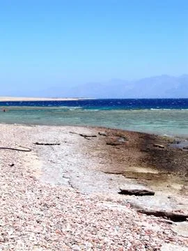 Stunning Sea Views of Ras Abu Galum and Blue Lagoon Along the Sinai Coast i.. Stock Photos