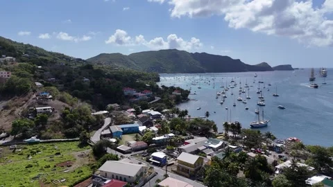 Stunning Seaside Views of Bequia Stock Footage 341286943