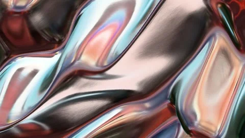 Stunning Shiny Chrome Metallic Loop Animation Stock Footage 307617003