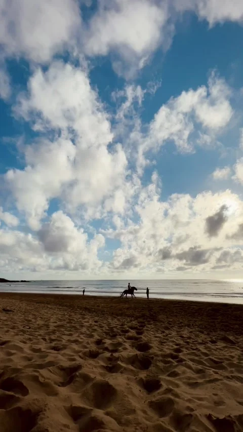 A stunning shot on Achakar beach Stock Footage 327893395