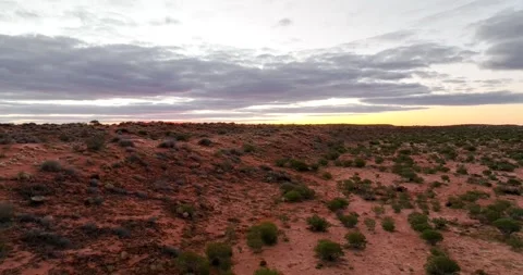 Stunning Simpson Desert Sunset in Central Australia Stock Footage 277564132