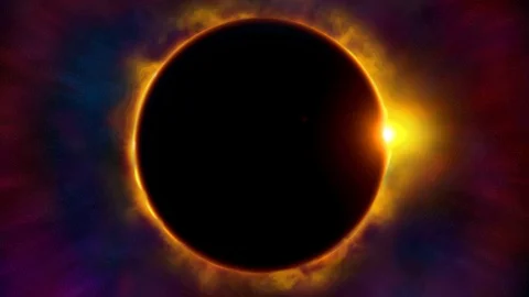 Stunning Solar (Sun) Eclipse Stock Footage 98489551
