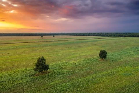 Stunning spring sunset Stock Photos