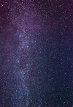 Stunning starry sky on a cloudless winter night Foto stock