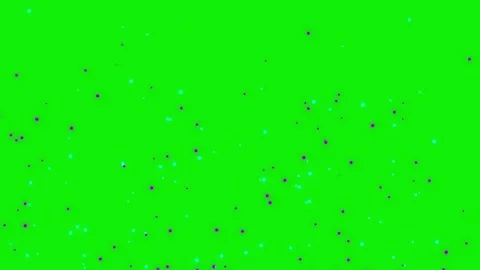 Stunning stars with fluid motion isolated on chroma key green screen Stock Footage 337047690