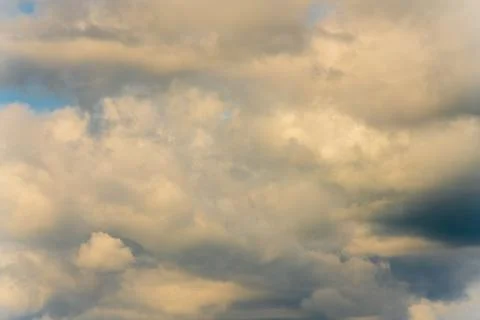 Stunning summer cloud scape - natural meteorology abstract background Stock Photos