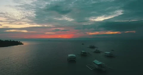 Stunning Sunset Shot of the Philippines 스톡 동영상 158996528