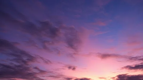 Stunning sunset sky timelapse video features dramatic clouds. Stock Footage 309966764