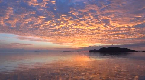 Stunning sunset in Thailand Stock Footage 48488955