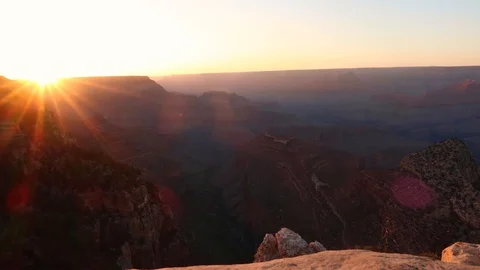 Stunning Sunset Timelapse from Grand View Point in Grand Canyon National Park Stock Footage